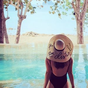 Eugenia Kim Do Not Disturb Straw Hat
